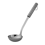 CRUZIN Chef Premium Stainless steel Sting Ladle 12 Inch Product of Korea, 11*9.7