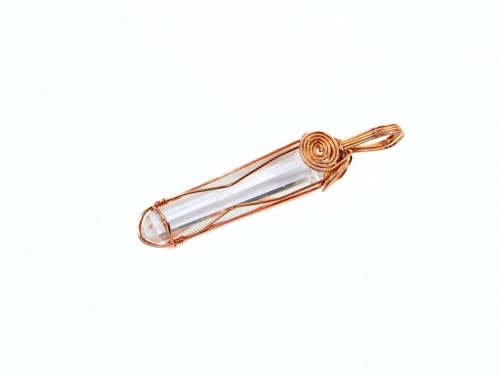 Hijet - Colgante en espiral de cobre con forma de espiral (aprox. 20 a 30 gramos), aproximadamente de 2 a 2,5 pulgadas de largo para aliviar el estrés de la riqueza