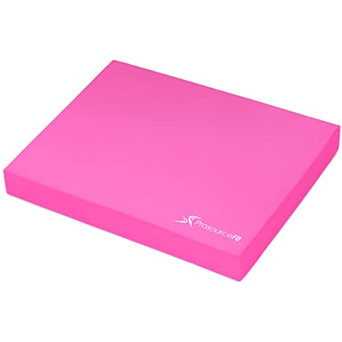 Image of ProsourceFit Exercise Balance Pad, Non-Slip Cushioned Foam Mat & Knee Pad for Fitness and Stability Training, Yoga, Physical Therapy