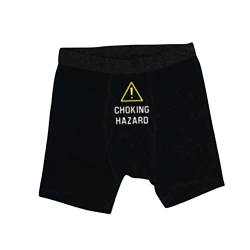 Caution Choking Hazard Mens Boxer Mens Briefs Funny Boxers Gifts for Him
