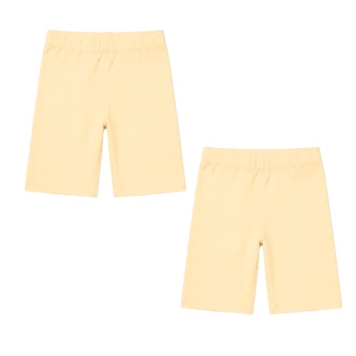 Image of Joe & Joe Shorts for Girls Premium Cotton Lycra Cycling Shorts - Pack of 2 | Inner Shorts for Yoga & Sports & School Uniform.