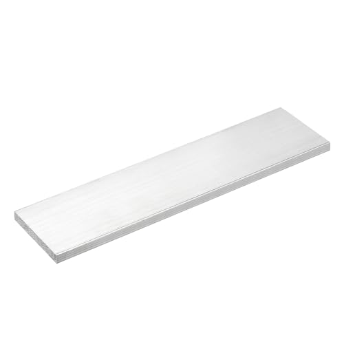 Image of uxcell Square Aluminum Flat Bar, 5 /16 inch Thick 2.4 inch Width 10 inch Length Square Aluminum Bar 6061 Aluminum Flat Plate, 8 x 60 x 254mm T6511 Solid New Mill Stock for Industrial Building