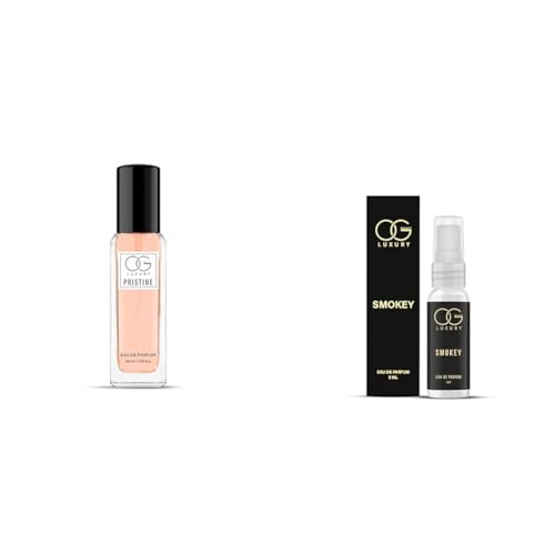 Image of OG BEAUTY Luxury Pristine Eau De Parfum 20ml LUXURY Smokey Eau De Parfum, 5ml | Elegant Smoky Fragrance | Long-Lasting Perfume for Men | Perfect for Travel, Date Nights & Special Occasions
