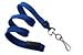 Royal Blue 3/8" (10 Mm) Flat Braid Breakaway Woven Lanyard W/A Universal Slide Adapter & Nickel-Plated Steel Swivel Hook 2137-5002