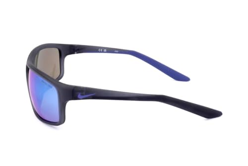 Nike Adrenaline-22-M DV2155 021 Sunglasses Matte Dark Grey/Grey/Blue Mirror 64mm3