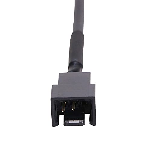 Gebildet Pack of 2 Full Speed 12V Voltage Step-Up USB to 3-Pin and 4-Pin PC Fan Sleeved Power Adapter Cable