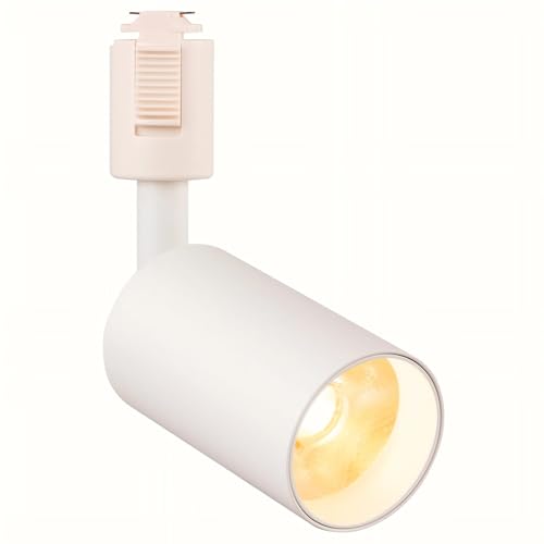 szbritelight ダクトレール スポットライト LED 100W相当 電球色3000K ライティングレール用 COB 一体型照明 集光タイプ 10W 高輝度1023lm 高演色Ra96.5 取付簡単 角度調節可能 ホワイト