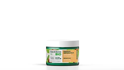 Nat&Nove Mascarilla Reparadora para cabellos secos y dañados. Vegana - 99% de ingredientes de origen natural Cover