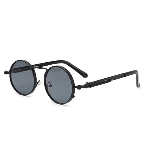 Men Sunglasses Women Punk Style Round Metal Frame Lens Sun Glasses Eyewear Uv400