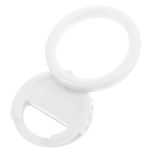 VILLCASE Selfie Ring Light Clip for Phone Portable LED Ring Light for Makeup Video Calls and Live Streaming Rechargeable Soft Glow for Images Attachment