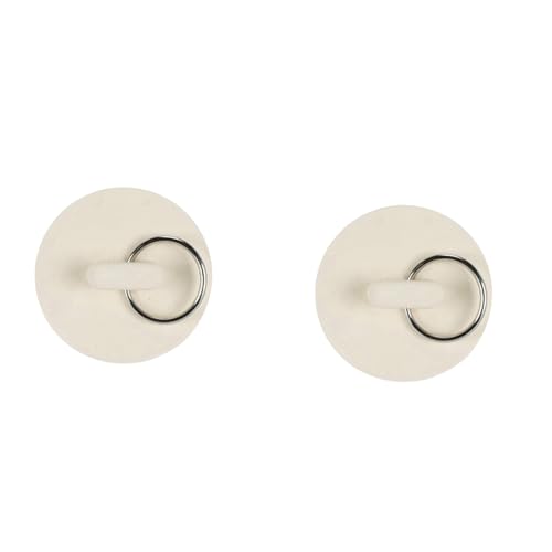 Huhudyy 2 tapones de goma blanca de 1 1/4 pulgadas para lavabo de bañera, tapón de desagüe, tapón de agua