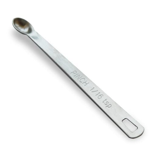 BERYLER 1PCS 1/16 Teaspoon(1/16tsp, 0.31ml, Pinch) Single Tiny Measuring Spoon, Small Individual Stainless Steel Measure Spoons Only