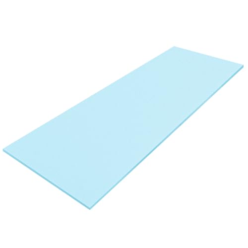 Amylove 1 Pack Polyurethane Foam 1/2 x 24 x 72 High Density Cushion Upholstery Foam Sheet for Seat Replacement DIY Projects Chairs Headboards Sofas Home (Blue)