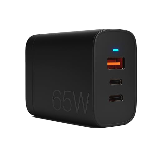 Image of Addtam 65W Original USB-C PD Fast Charging Adapter, Multi-Port Wall Charger for Laptop, MacBook, Chromebook, Tablet, Samsung, Google, Nothing, Motorola, OnePlus, Android Smartphones, Black