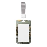 Porta badge con fiore e piuma, adatto per impiegati, dirigenti e dipendenti