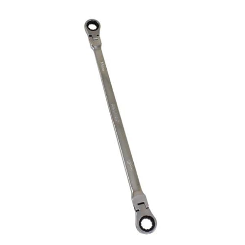 US PRO Tools Extra Long Double Ended Flex-Head Ratchet Spanner 14 & 15mm x 375mm 3870