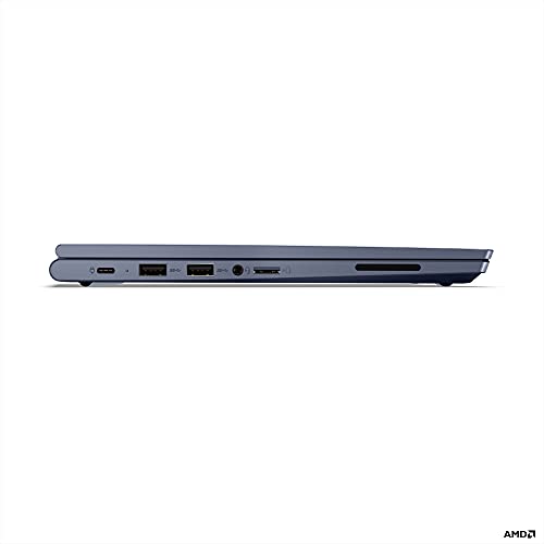 Image of Lenovo ThinkPad C13 Yoga Chromebook, AMD Ryzen 5 3500C, 8GB DDR4 RAM, 256GB SSD Storage, AMD Radeon Graphics, 13.3 inch FHD (1920 x 1080) Touch Display, Chrome OS, 20UX001RUS, Abyss Blue
