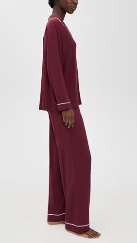Image of Eberjey Gisele Classic Women's Pajama Set | Long Sleeve Shirt + Long Pants