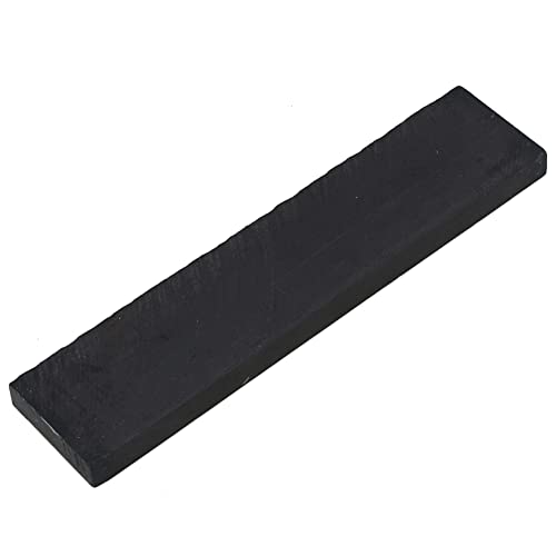 Walmine 200x45x12.5mm Black Ebony Lumber Ebony Material Wood DIY Accessories for Musical Instruments
