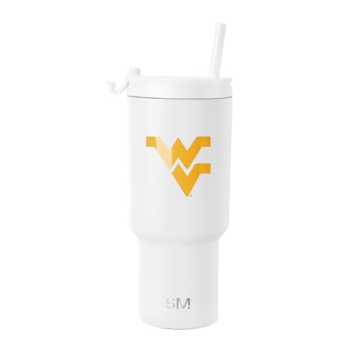 Image of Simple Modern West Virginia Mountaineers Tumbler & Straw | 30oz, Collegiate