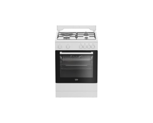 BEKO Cuisinière mixte 60 cm 3+1 four électrique FBS63121WD - vue 4