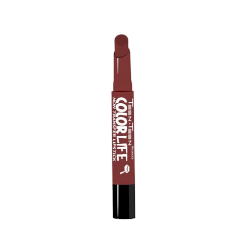 Image of TEEN.TEEN Non Transfer Water Proof Long Lasting Matte Lipstick (Brick Wine)