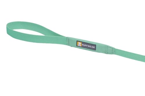 RUFFWEAR Hundeleine Hi & Light, Starke Leine, mit integrierter Aufbewahrungstasche und sicher abschließbarem Crux-Clip, kompakt zusammenklappbar auf Taschengröße, Sage Green