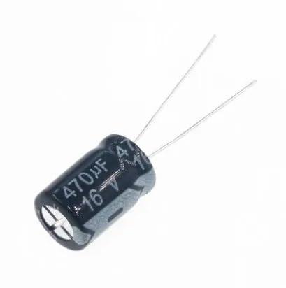 Condensateur électrolytique 470uF 16V pour filtrer le bruit des alimentations - Lot de 500
