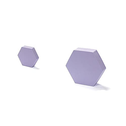 - Set di accessori per fotografie per gioielli bigiotteria cosmetici strumenti per il trucco in schiuma geometria stereo prisma esagonale 2 pezzi