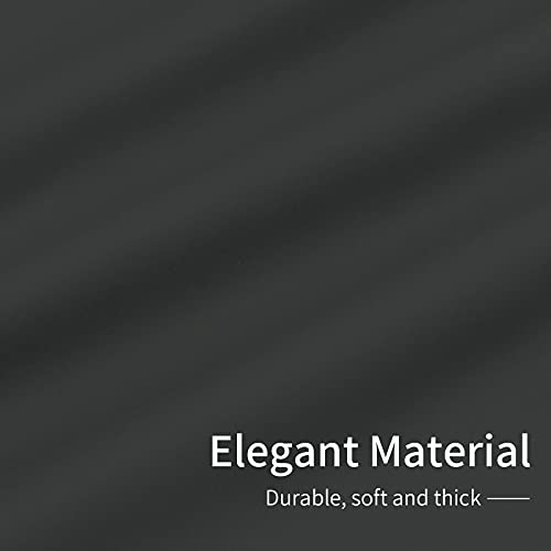 Image of Easy-Going Blackout Curtains for Bedroom, Solid Thermal Insulated Grommet and Noise Reduction Window Drapes, Room Darkening Curtains for Living Room, 2 Panels(42x63 in, Dark Gray)
