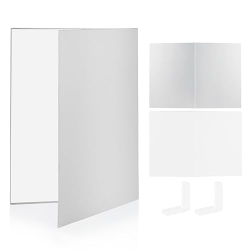 SITTO レフ板 反射板 2-in-1 ライティング道具 2Lブラケット付き 商品撮影用 29.7x42cm A3サイズ 銀+白（つや出し面） 補光 折り畳み コンパクト インスタ 食品/化粧品/小さい商品の撮影に適用