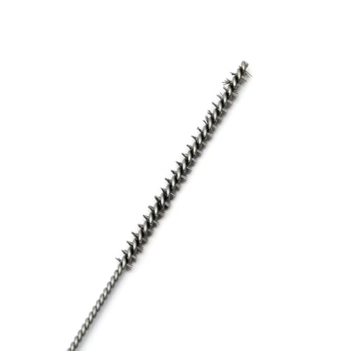 Image of Utoolmart Steel Wire Tube Brush, Stainless Steel Spiral Power Bottle Cleaning Brush Long-Handle Bristle Pipe Cleaning Tool, 0.3-inch Diameter 12-inch Length,10pcs