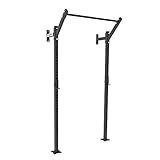 ESPECIFICACIONES – material acero; capacidad de carga 250 kg; medidas 247 x 122 x 95 cm (95 cm en la parte superior – barra de dominadas); color negro, recubierto de polvo; pernos de montaje incluidos; barra de dominadas con altura ajustable; J-cups incluidas; LOS PERNOS PARA EL ANCLAJE DEL SUELO Y LA PARED NO ESTÁN INCLUIDOS