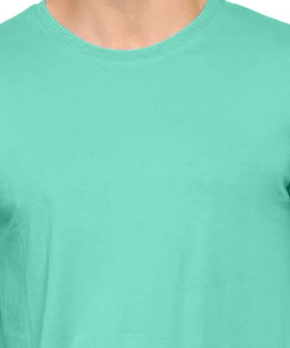 Image of Unisex Round Neck Plain T-Shirt | Combed Bio-Washed Ring Spun Cotton for Men & Women, Short Sleeves
