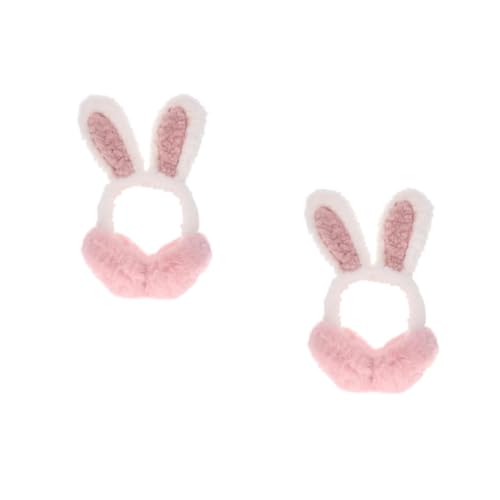 Cache-oreilles bébé fille rose protège-oreilles coton chaud