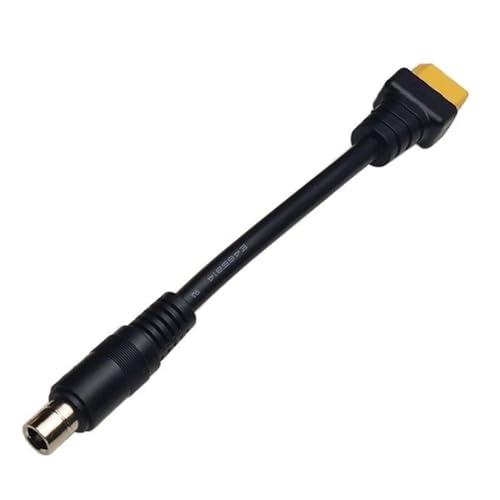 yakermur Adaptador XT60 a DC8020, adaptador XT60 hasta DC8020, cable de carga adaptador, cable de carga portátil estable, conectores XT60 hasta DC8020 de alta eficiencia para aviones modelos, drones