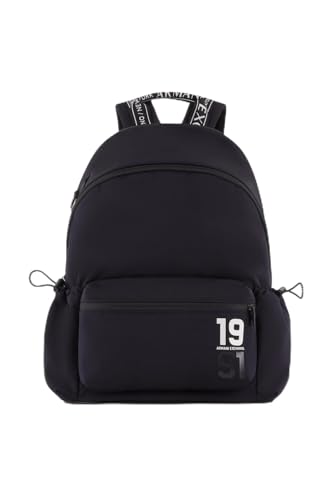 Armani Exchange Ninety-one Front Logo Backpack, marinblå, marinblå, Einheitsgröße
