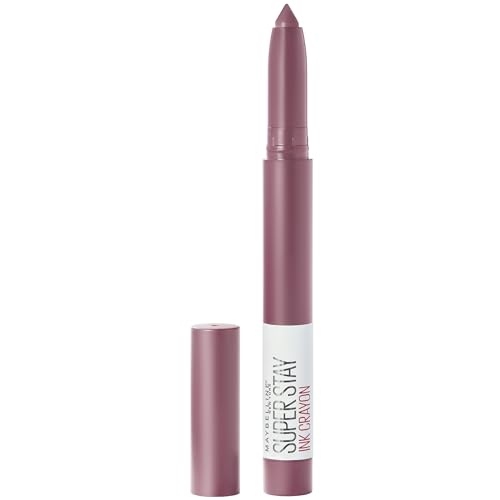 Image of Maybelline Lipstick, Superstay Matte Ink Crayon Longlasting Pink Plum Lipstick with Precision Applicator 25 Stay Exceptional
