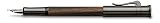 Graf von Faber-Castell – pióro wieczne Classic Macassar EF | Trzonek z drewna makassarskiego z powłoką tytanową PVD i st