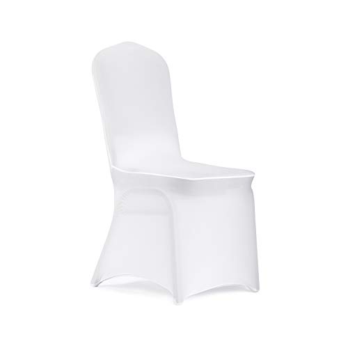 Peomeise 100pcs Stretch Spandex Chair Cover for Wedding Party Dining Banquet Event