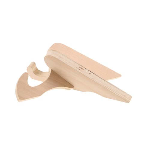 BCOATH Wood Skateboard Display Rack Space Saving Snowboard Holder Base for Home Shop Garage Elegant Freestanding Stand for Skateboard and Surfboard Collection