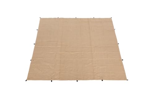 CanvasCamp All Purpose Canvas Sonnensegel Quadratisch 3x3m Wasserdicht Mit Ösen - Segeltuch Wasserdichter Sonnenschutz Terrassenüberdachung Ohne Bohren - Regenschutz Terrasse, Garten, Shade Tarp