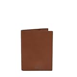 TUMI - Nassau Leather Passport Sleeve - Travel Card Holder and Organizer - Cognac