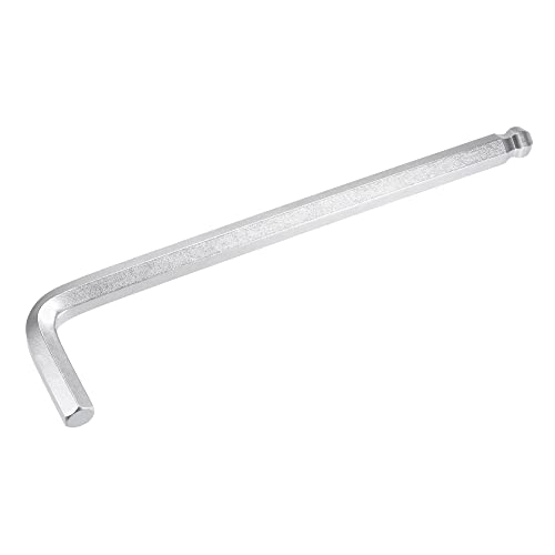uxcell 14mm Ball End Hex Key Wrench, L Shaped Long Arm CR-V Repairing Tool