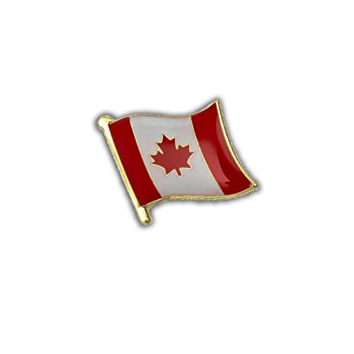 Clj Charles Le Jeune Pin's Drapeau Canada Flottant - Canadien - Drapeaux - qualité de finition - Epingle - Broche - Badge - PINS AMERIQUE DU NORD