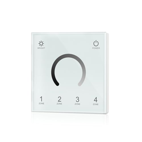 High voltage 85-265V DMX512 controller color temperature RGBW dimming color RGB + CCT 4 zone remote control panel(T11 solid colo