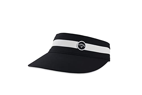 Callaway Golf 2022 Ladies Adjustable Visor, Adjustable Size, Black/White Color #TOP8