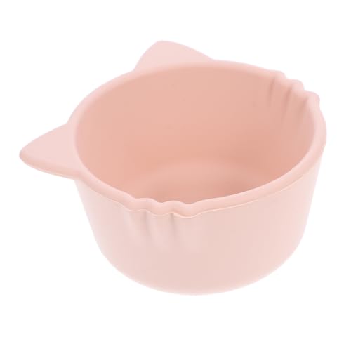 STOBAZA Cartoon Suction Silicone Feeding Bowl for Food Container Non Slip Bowl for Cute Cat Design Smoky Supplies