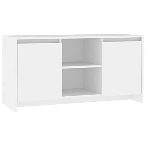 vidaXL Mobile Porta TV Bianco 102x37,5x52,5 cm in Truciolato