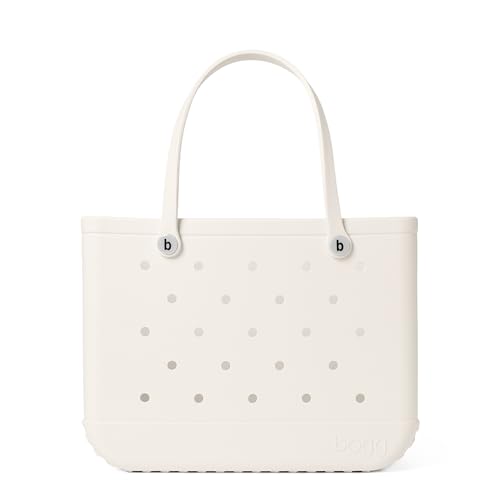 BOGG BAG - Tote for Beach, Pool, Boat, Sports - All Purpose EVA - White Buttons
